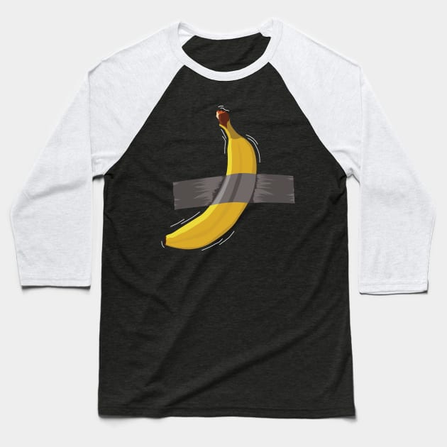 Masking Tape Banana Baseball T-Shirt by CrissWild